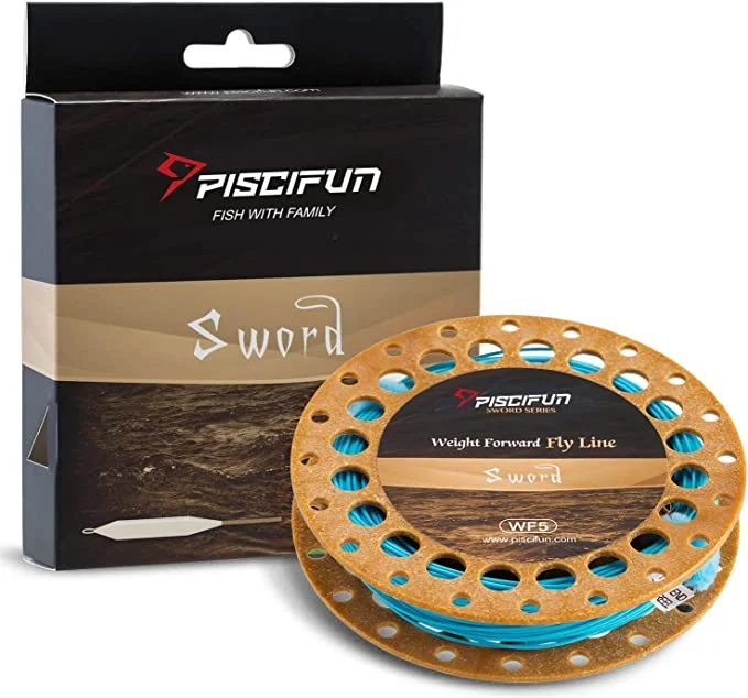 Fishing line braid tray-Piscifun Sword Fly Fishing Line with Welded Loop Weight Forward Floating Fly Line WF1 2 3 4 5 6 7 8 9 10wt 90 100FT