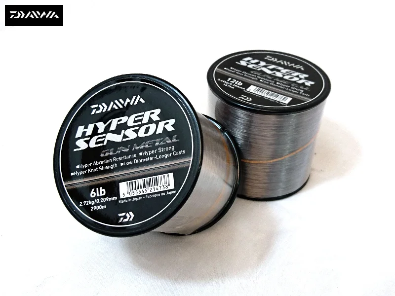 Fishing line twist tray-Daiwa Hyper Sensor Gun Metal Bulk Spool Monofil Fishing Line - All Sizes