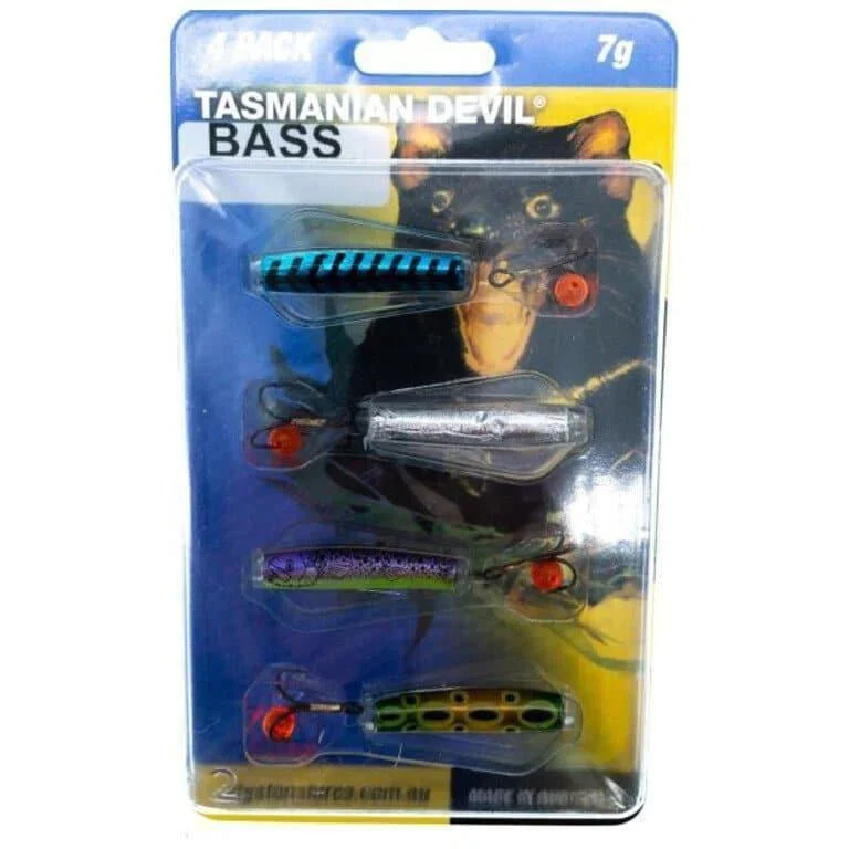 Fishing line splice clamp-Wigston Lures Tasmanian Devil Bass 7g Qty 4