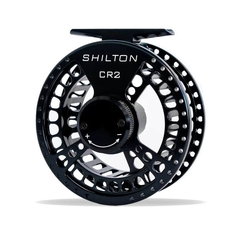 Fishing bait pressing tray-Shilton CR Series Fly Reels - Black