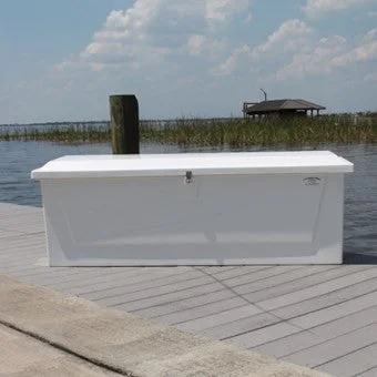 Fishing bait shaping tray-Fiberglass Dock Box - 24"H X 71"W X 22"D - CM071-S **FREE SHIPPING**