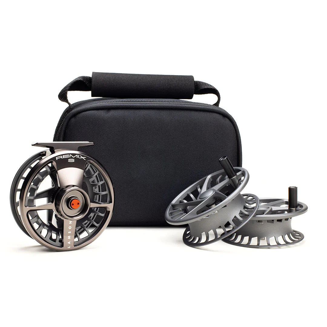 Fishing tackle slim tray-Lamson Remix S-Series Fly Reel 3-pack