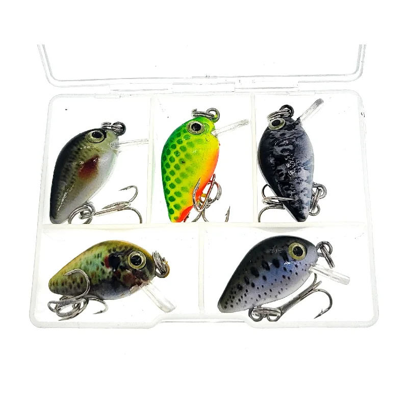 Fishing line twist clamp-FAS Square Bill Mini Cranks w box 1/2 oz. 1.2" Multiple Colors QTY 5