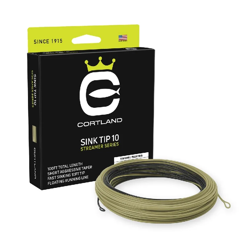 Fishing line loop clamp-CORTLAND STREAMER SINK TIP 10 T6