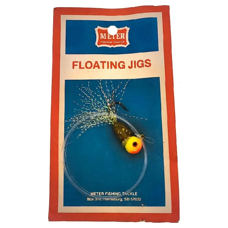 Fishing line twist guide-Meter Fishing Floating Tinsel Jig Yellow Orange