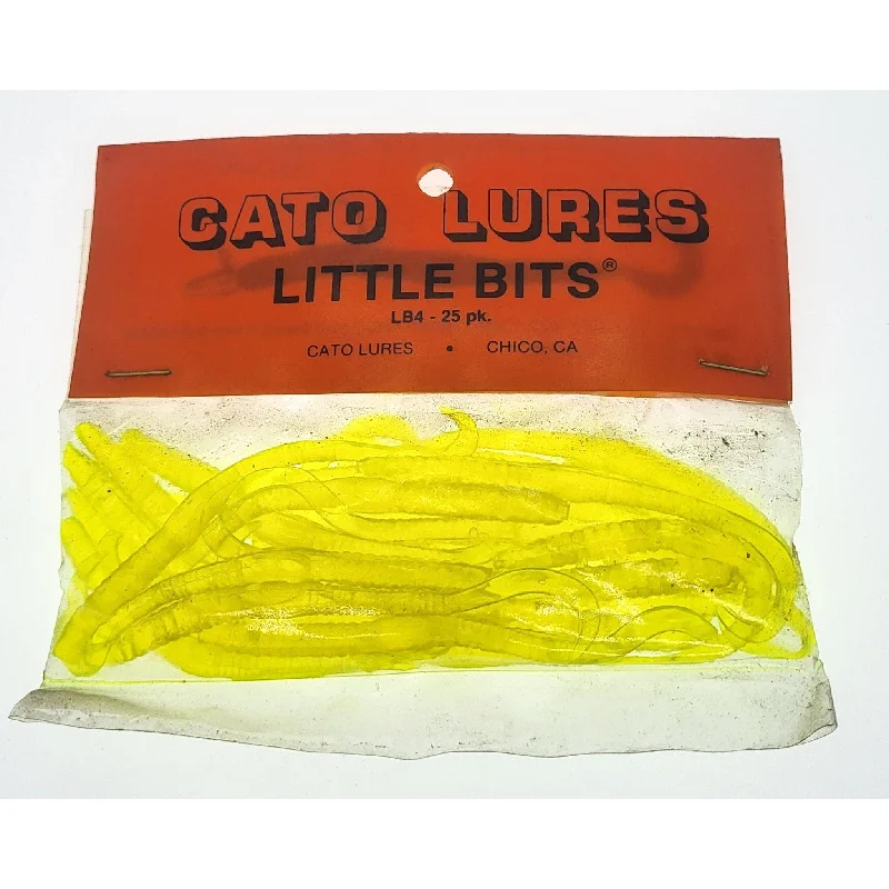 Fishing rod angle case-Cato Lures Little Bits Ribbed Curly Tail Worms 3-1/2" Qty 25