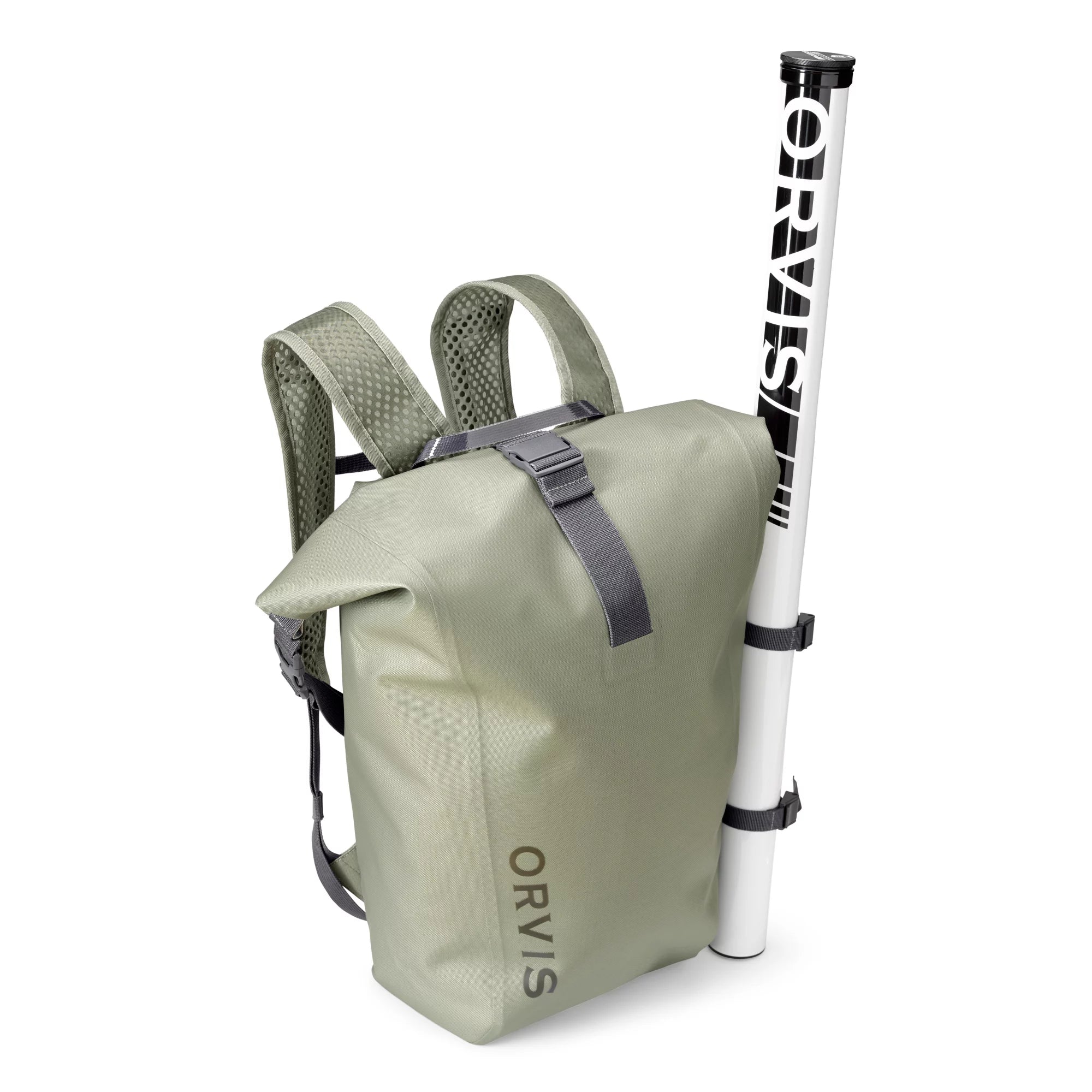 Fishing bait chilling clamp-Orvis PRO Waterproof Rolltop Backpack 20L