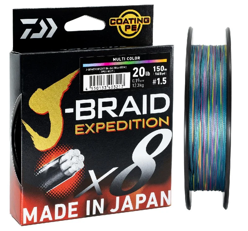 Fishing bait shaping case-Daiwa J-Braid Expedition X8 300m