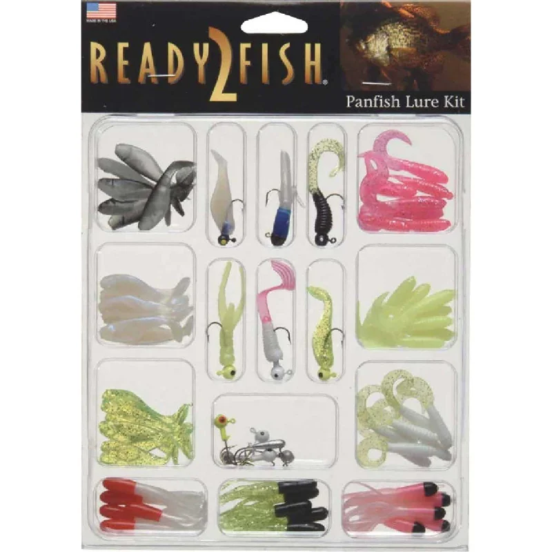 Fishing line braid case-Ready 2 Fish 72 Piece Panfish Lure Kit SouthBend R2FK2-PNFISH