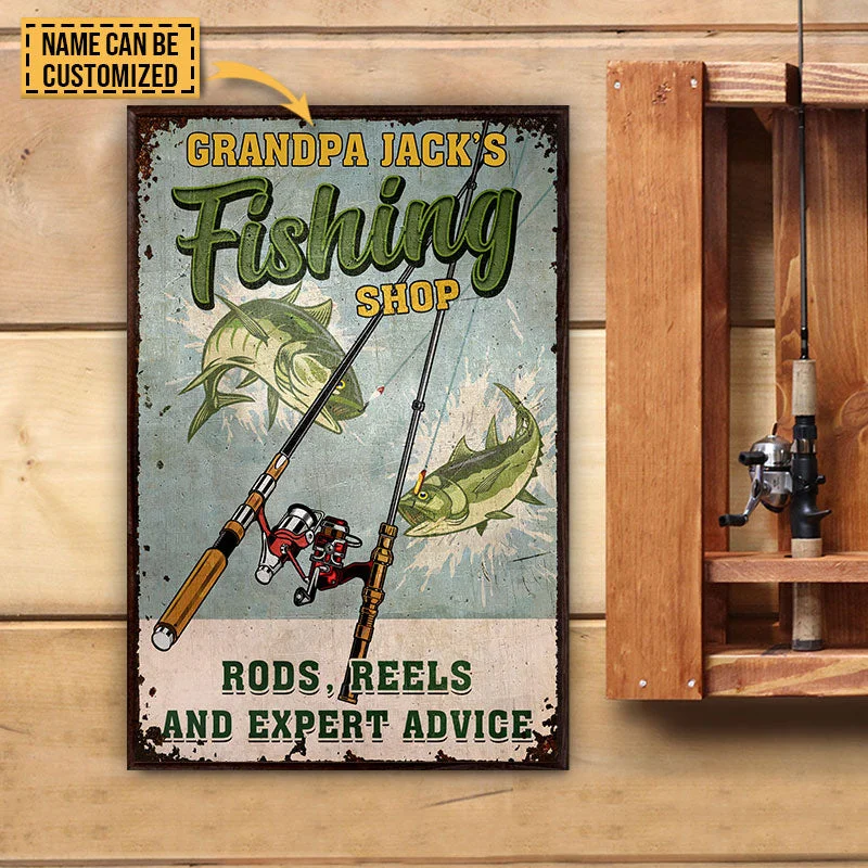 Fishing reel line clamp-Personalized Fishing Expert Advice Custom Classic Poster