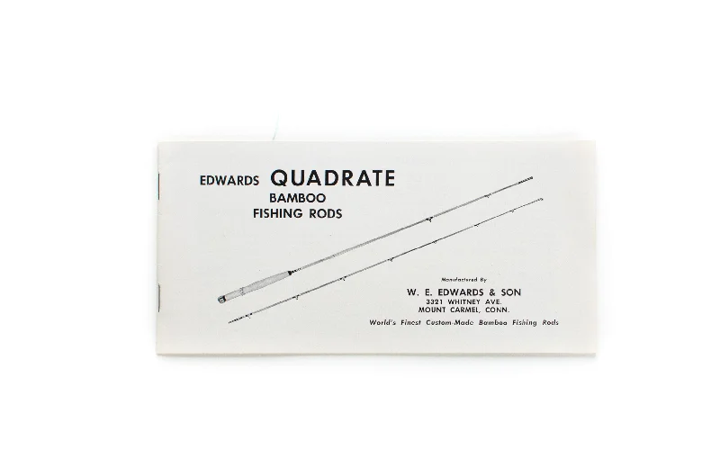 Fishing bait drying clamp-Edwards Quadrate Bamboo Fly Rod Catalog