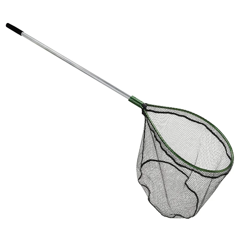 Fishing rod tilt stand-Landing Net 19 X 24 Hoop, Pvc 20 Deep, Fixed 42 Handle