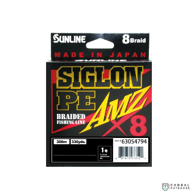 Fishing line knot clamp-Sunline Siglon Braided Fishing Line PE AMZ X8  | 35lb-70lb | 300m