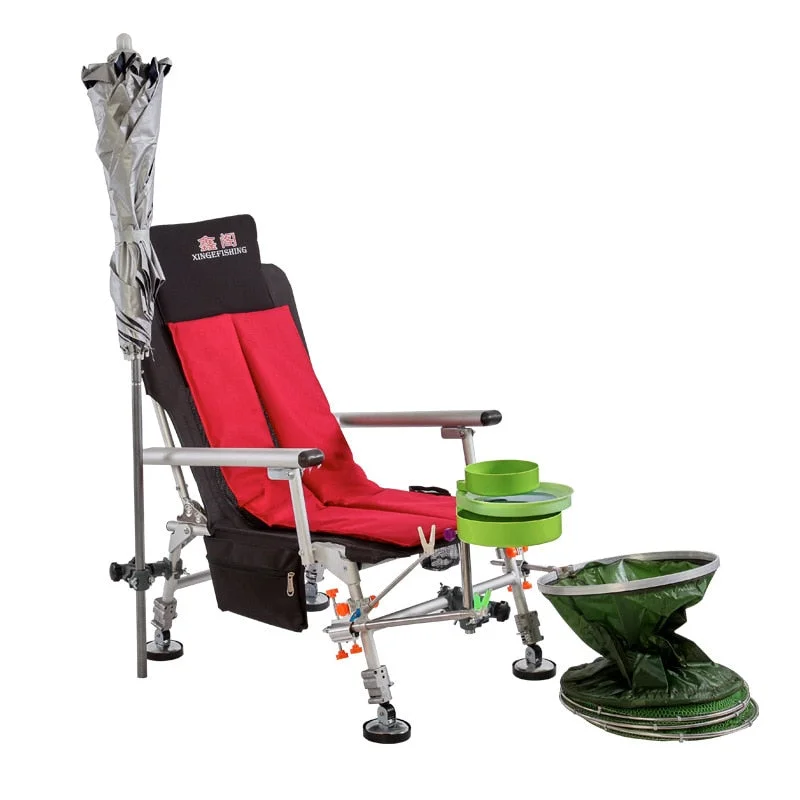 Fishing tackle utility stand-Light And Portable Aluminum Alloy European Fishing Deck Chair