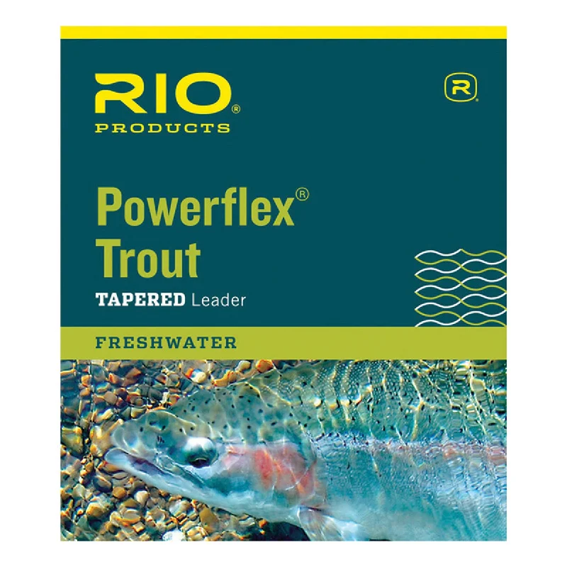 Fishing reel spool clamp-Rio Brands Powerflex Trout Leaders (7.5Ft 3X)