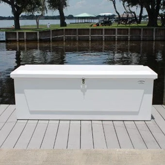 Fishing hook threading clamp-Fiberglass Dock Box - 26"H X 85"W X 27"D - CM08 **FREE SHIPPING**