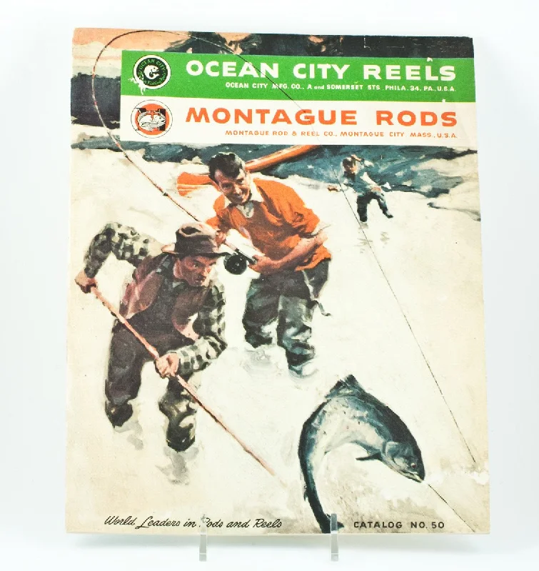 Fishing reel bearing adjuster-Ocean City Reels / Montague Rods Fishing Tackle Catalog 1950