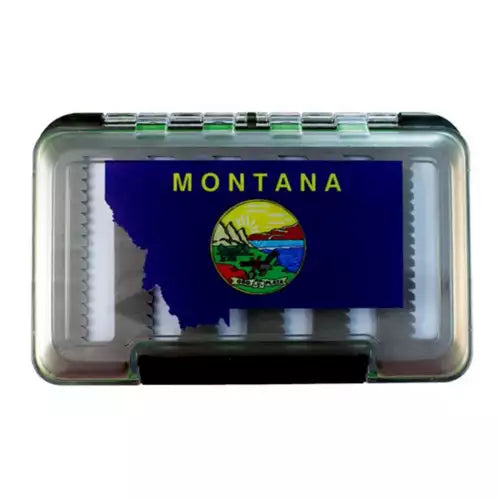 Fishing line twist case-MFC Montana State Flag Waterproof Fly Box