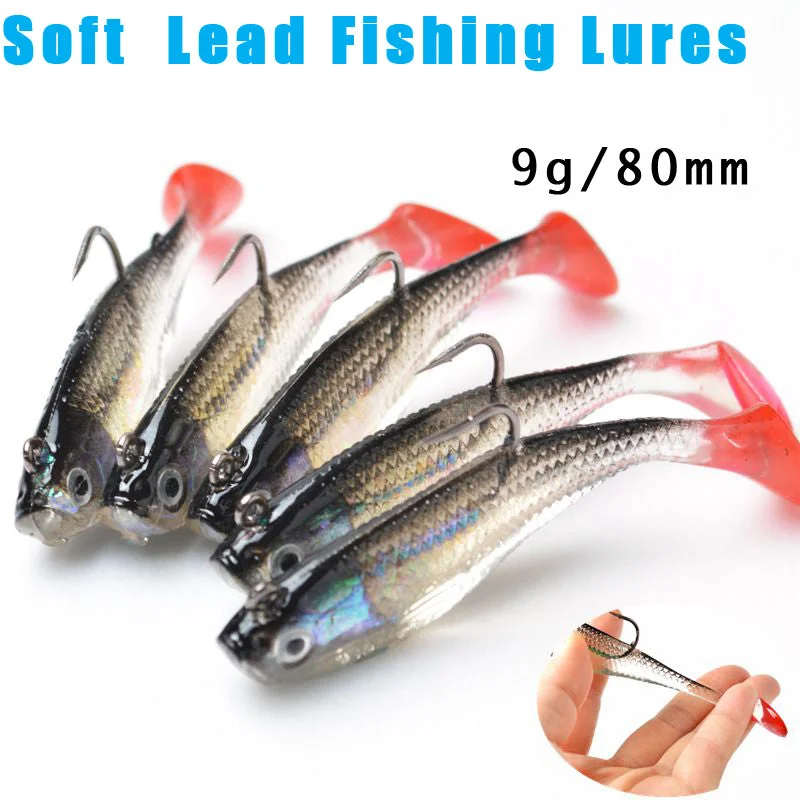 Fishing pliers grip clamp-Lead Fishing Lures 5Pcs/Lot 3D Eyes