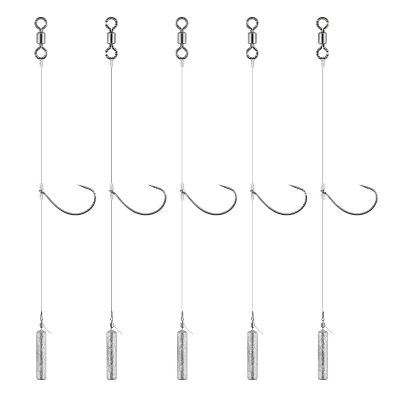 Fishing hook angle gauge-Dr.Fish 10pcs Ready Tied Drop Shot Rigs