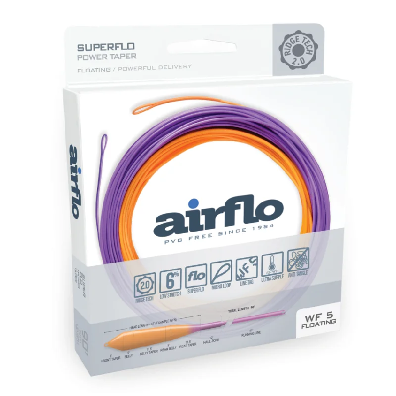 Fishing tackle utility clamp-Airflo Superflo Ridge 2.0 Power Taper Fly Line (2024)