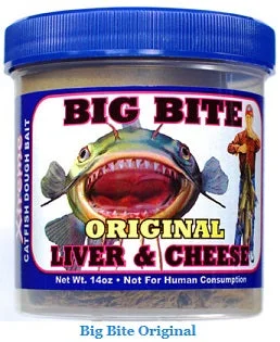 Fishing bait slicing tray-Magic Bait Big Bite Dough Bait Original Liver/Cheese 14oz