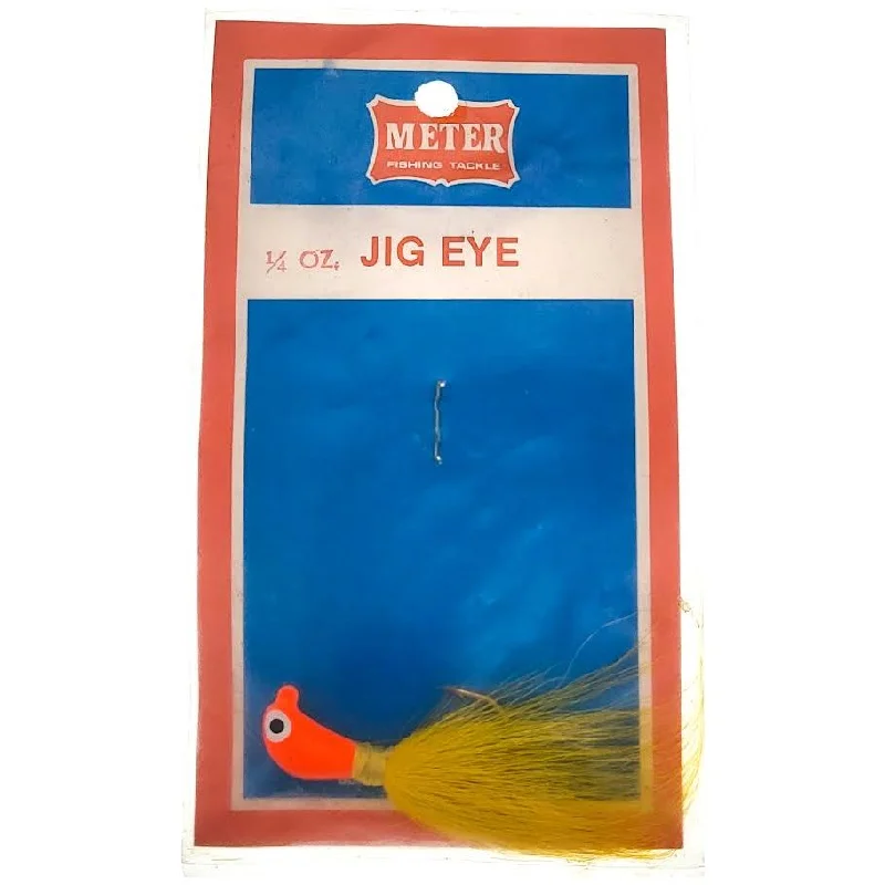 Fishing bait chilling case-Meter Fishing Tackle Jig Eye 1/4 Oz Orange Yellow