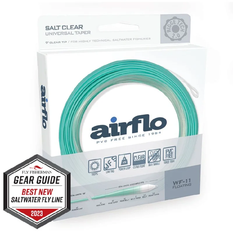 Fishing rod exhibit clamp-Airflo Superflo Ridge 2.0 Flats Universal Taper 9' Clear Tip