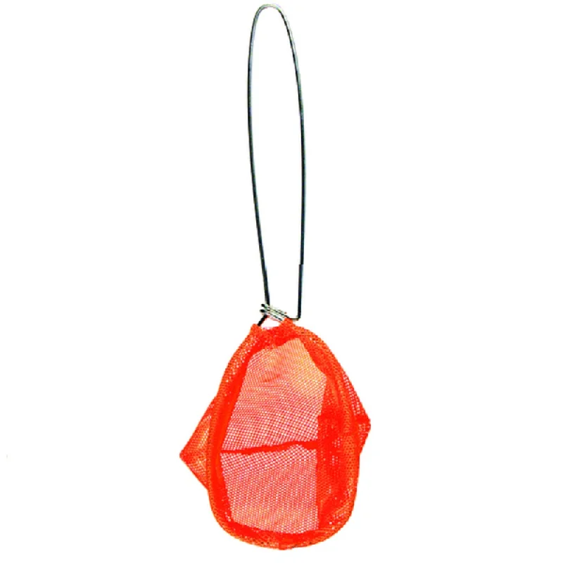 Fishing bait drying clamp-Danielson Minnow Dip Net with Orange Net