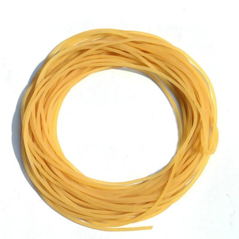 Fishing line splice clamp-Hot Selling Solid Elastic Rubber Fishing Line Diameter 2mm Plain Elastic Fishing Rope Tied Reinforcement Group Band Strapping 5m