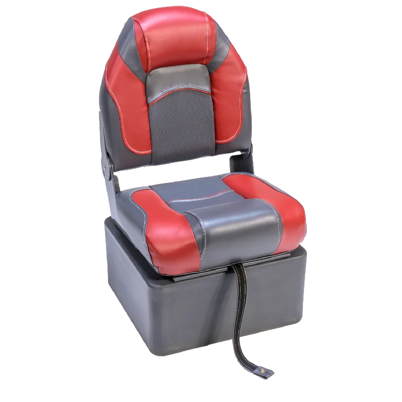 Fishing line knot tray-Hinge Mount High Back Seats With Seat Box