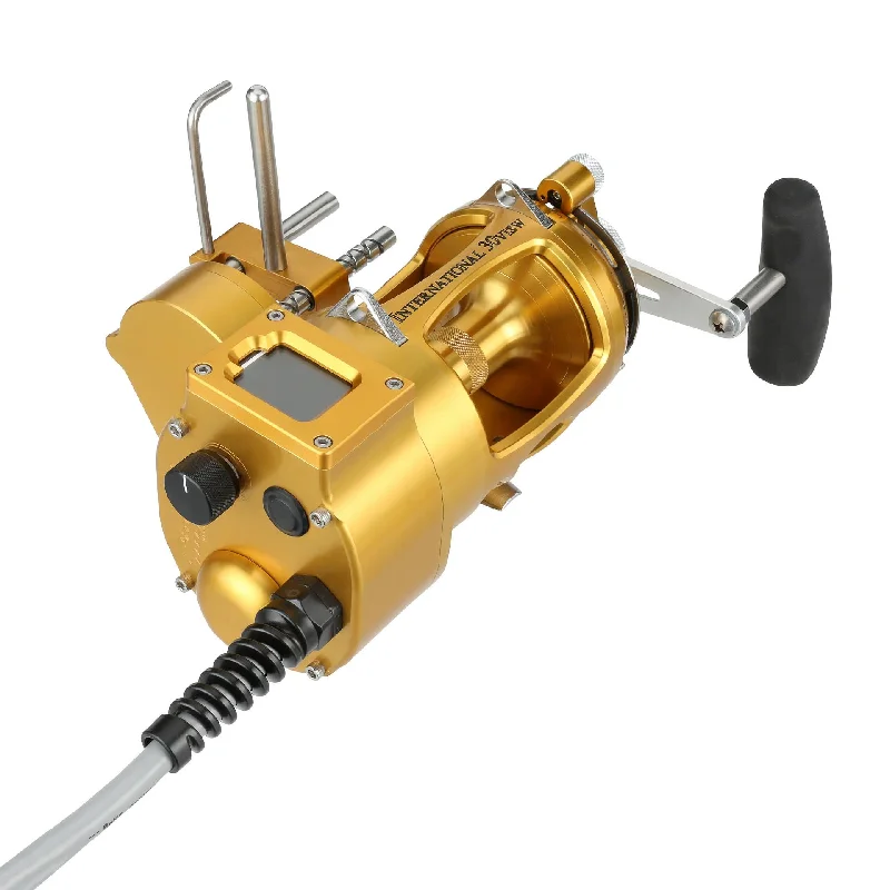 Fishing rod exhibit clamp-International® VI Autostop Electric Reel