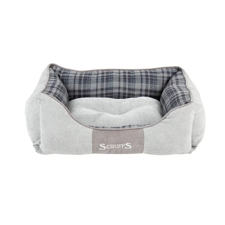 Fishing line splice case-Scruffs Highland Box Dog Bed - Grey