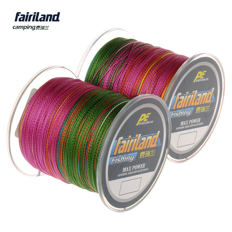 Fishing hook angle case-300m 0.4#-8.0# 10-70Lb Multicolor PE Multifilament Braided Fishing Line 4 Strands PE Line Wire