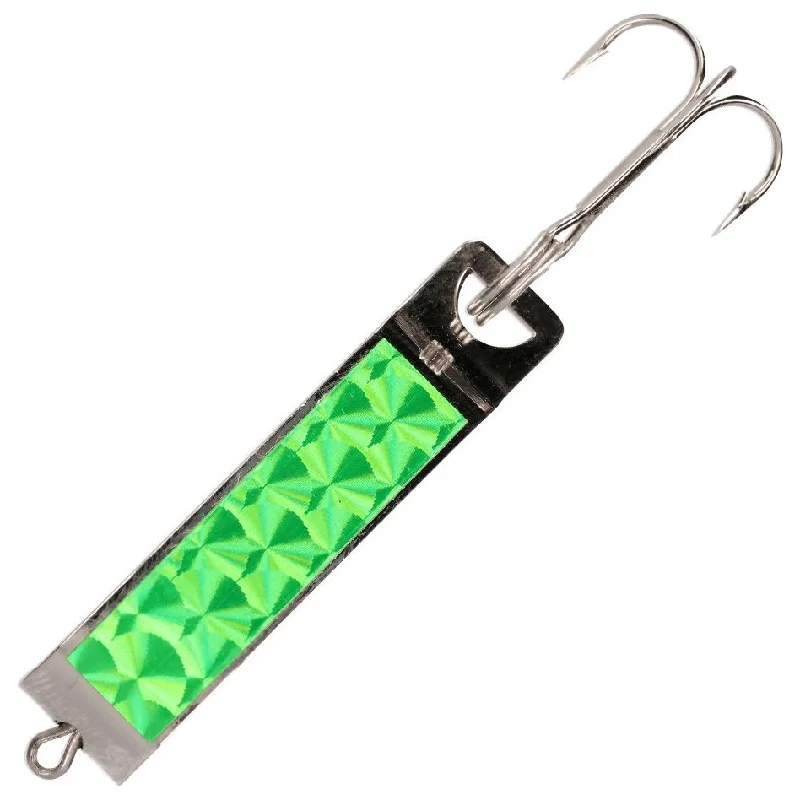 Fishing rod rotating clamp-Mack's Lure Cripplure 1/4 Oz Nickle/Green Prism