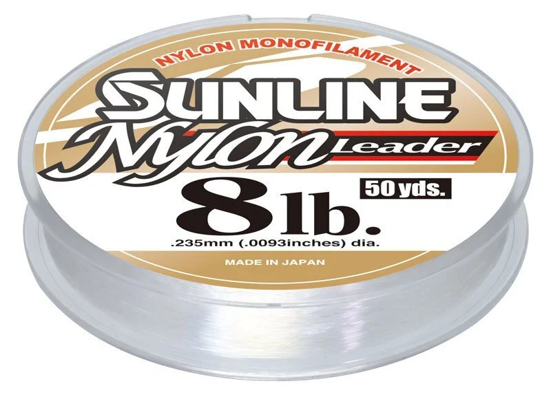 Fishing line knot clamp-Sunline Nylon Monofilament Leader Wheel 50 Yards