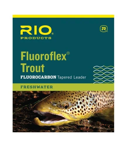 Fishing hook tension clamp-Rio Fluoroflex 9 Ft Knotless Tapered Leaders 0X - Fly Fishing