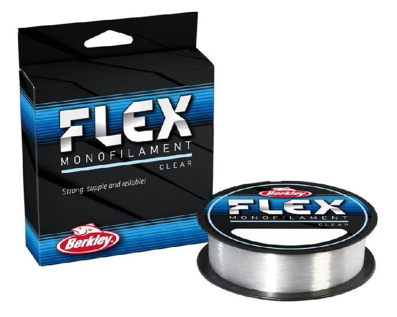 Fishing rod exhibit clamp-Berkley Flex Mono Fishing Line - Clear - 300m Spool - All Breaking Strains