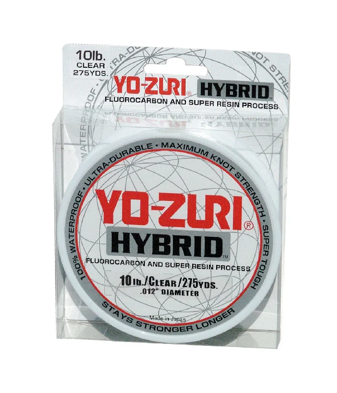 Fishing hook tension tray-Yo-Zuri Hybrid Clear 275 Yards Monofilament Fishing Line