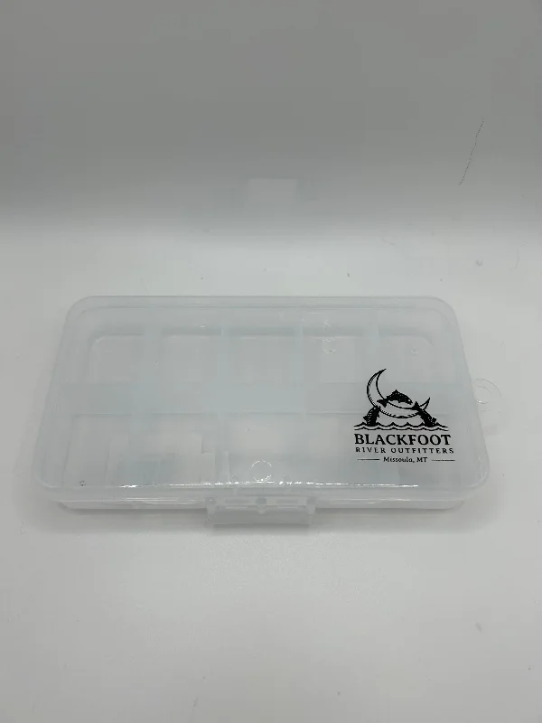 Fishing line twist guide-BRO Logo 10 Compartment Fly Box Clear