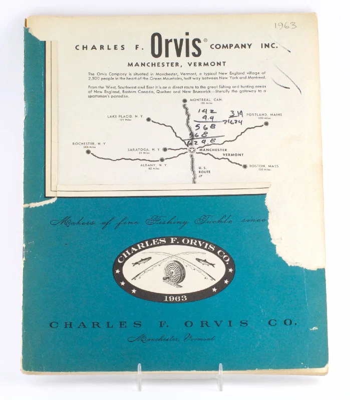 Fishing line knot tray-Orvis Fishing Tackle Catalog - 1963