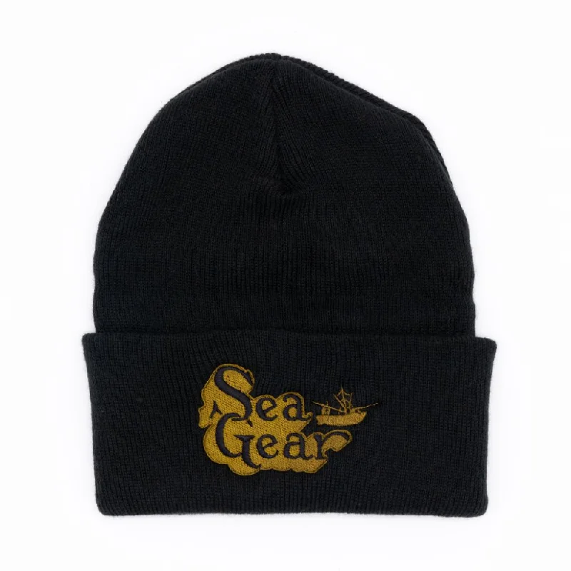 Fishing hook bending clamp-Sea Gear - Old School Embroidered Beanie