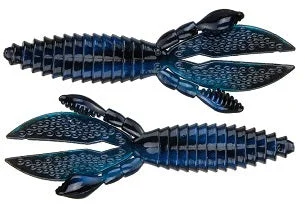 Fishing bait sealing case-Strike King Rodent 3in 8pk Back Blue Swirl