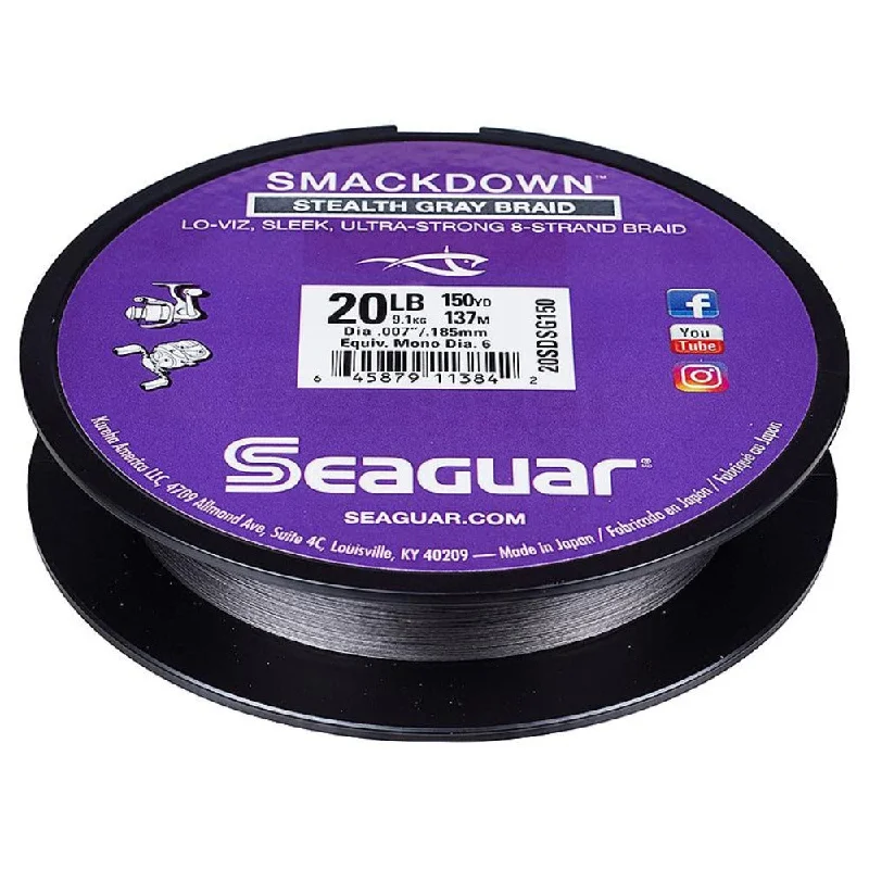 Fishing rod rotating mount-Seaguar Smackdown Braid Stealth Fishing Line