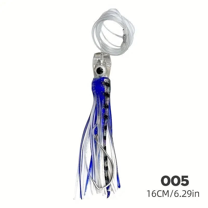 Fishing pliers lanyard design-FAS Pro Octopus Squid Skirt Trolling Lures 6.29" 1.9Oz Qty 1