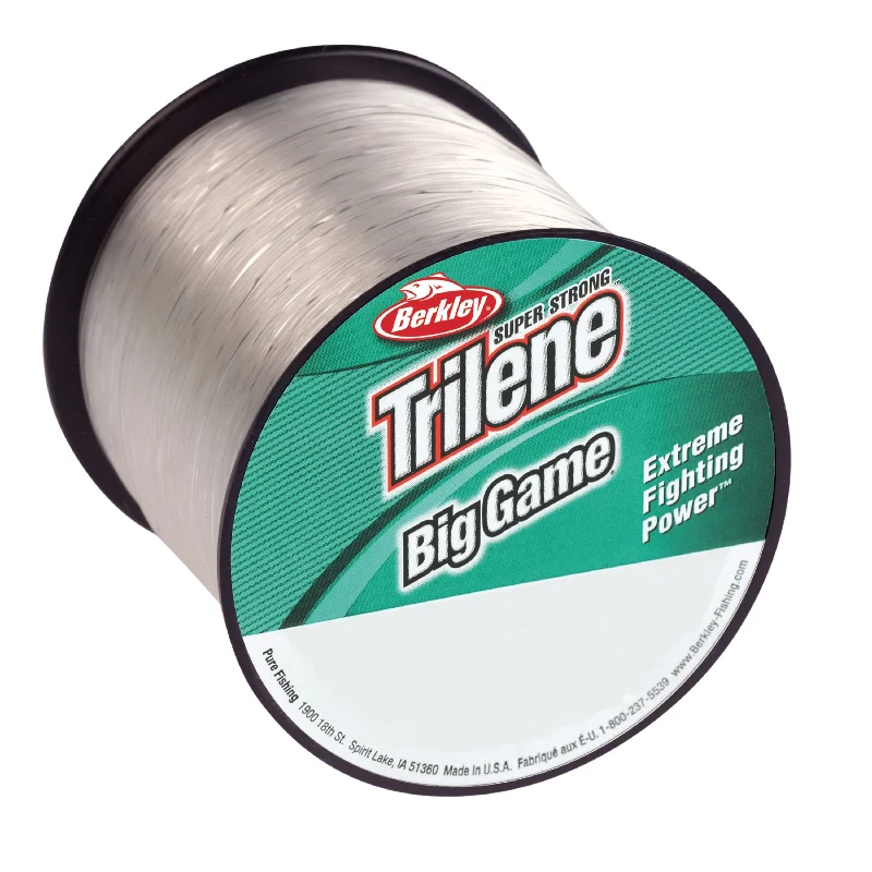 Fishing line loop tray-BBGQS12C-15  Big Game Line Monofilament Custom Clear Spool, 1175 Yards - 12 Lbs.