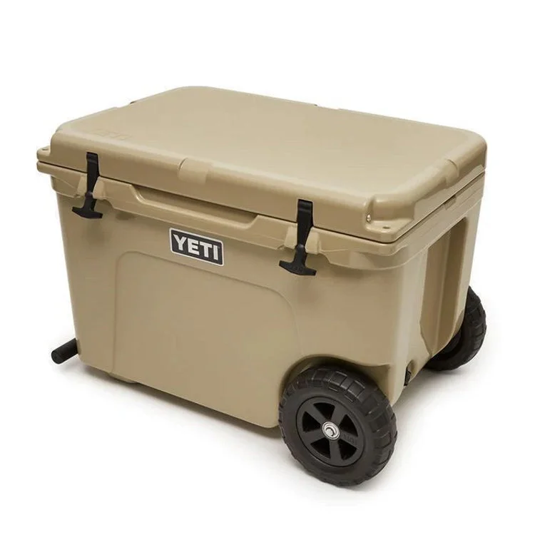 Fishing tackle multi-layer tray-Yeti Tundra Haul Wheeled Cool Box - Tan