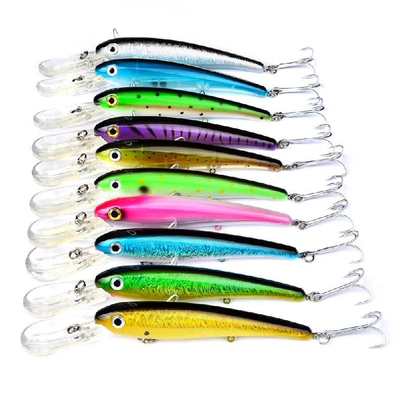 Fishing tackle compact pouch-Glossy Plastic Mino Lures