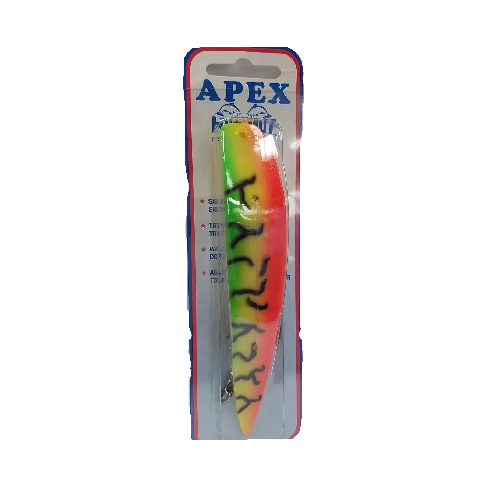 Fishing pliers jaw tray-Hot Spot Apex Trolling Lure 4.5" Fire Tiger