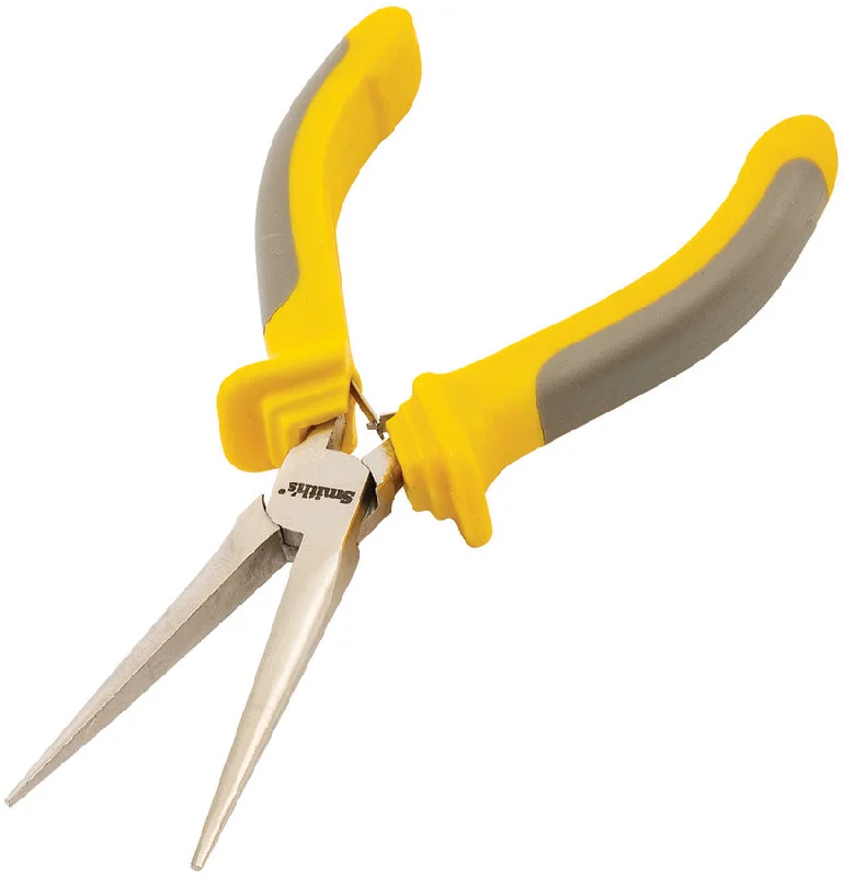 Fishing tackle multi-layer tray-Smith's Sharpeners Regal River Yellow/Grey Carbon Steel 6" Panfish Pliers 51288